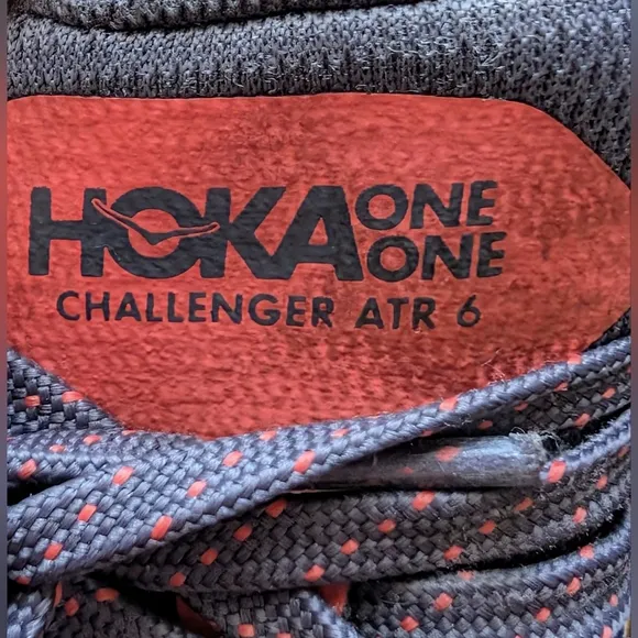 HOKA women's challenger ATR 6 running shoes in Castlerock Camellia | WIDE