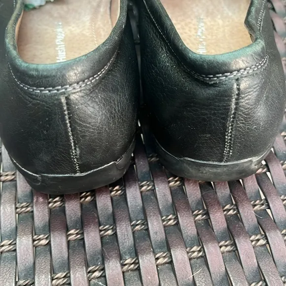 Hush Puppies 11 Black Leather Casual Loafer Women’s Comfort Shoes