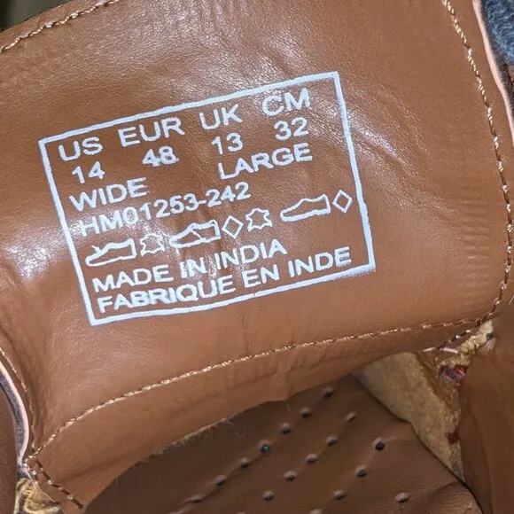 Hush Puppies HPO2 Flex Brown Suede Leather Oxfords Shoes Size 14 W