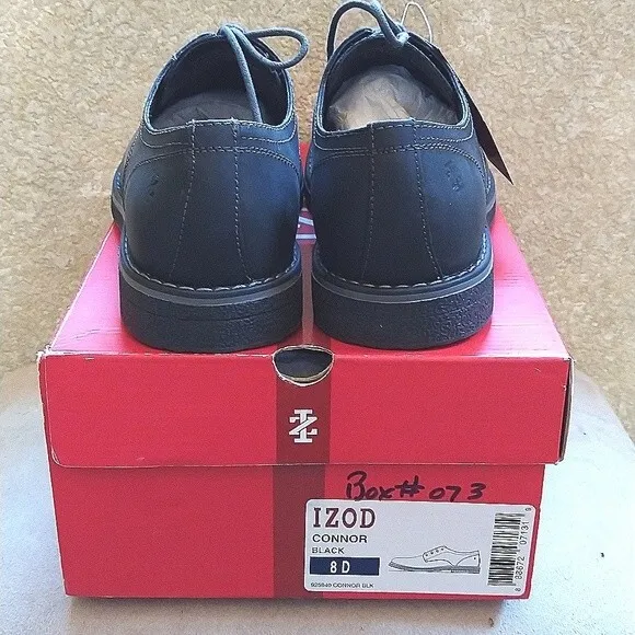IZOD Leather Lace-up Oxfords Shoes Sz 8 NWB