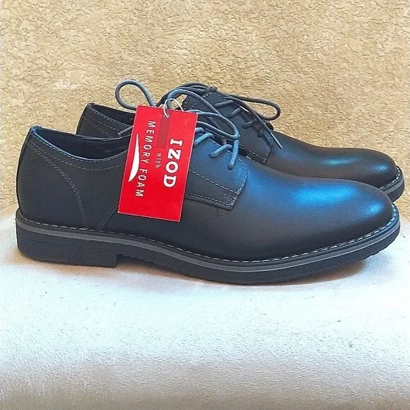 IZOD Leather Lace-up Oxfords Shoes Sz 8 NWB
