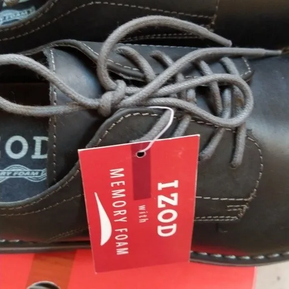 IZOD Leather Lace-up Oxfords Shoes Sz 8 NWB