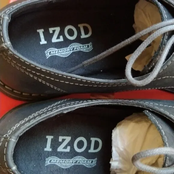 IZOD Leather Lace-up Oxfords Shoes Sz 8 NWB