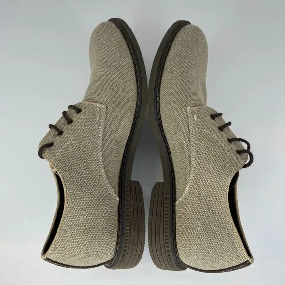 Izod Mens 016-0484 Oxford Smokey Beige Memory Foam Oxford Size 9.5M Dress Shoes