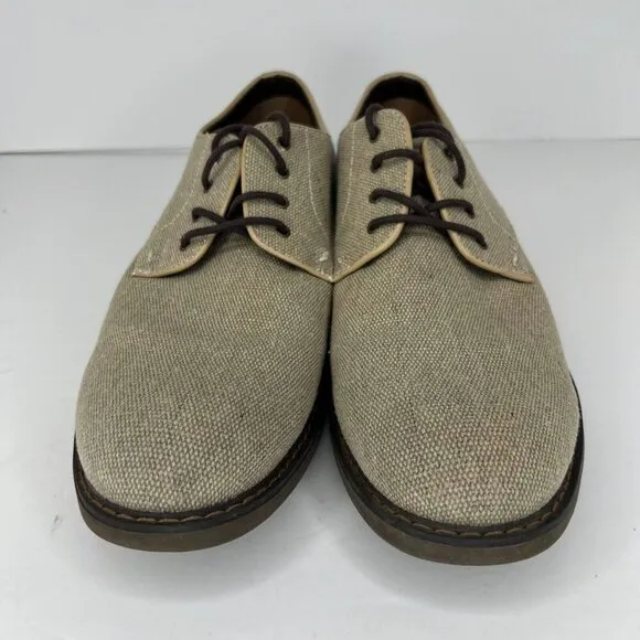 Izod Mens 016-0484 Oxford Smokey Beige Memory Foam Oxford Size 9.5M Dress Shoes