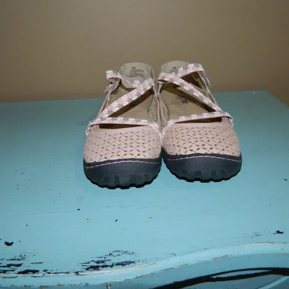 JBU by Jambu &quot;Karen&quot; Flower Mary Jane Shoes Size 9W