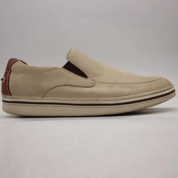 Johnston &amp; Murphy Bowling Moc Men's 13 M Memory Foam Sheep Skin Slip On Shoes