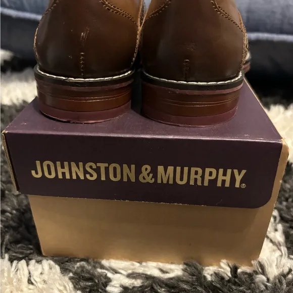 Johnston &amp; Murphy Boy’s LK Conard Saddle Leather Shoes