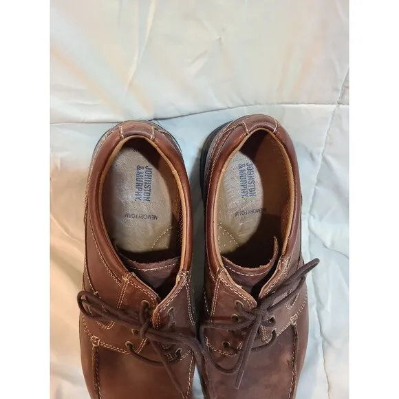 Johnston &amp; Murphy Sheepskin Memory Foam Shoes Size 12M