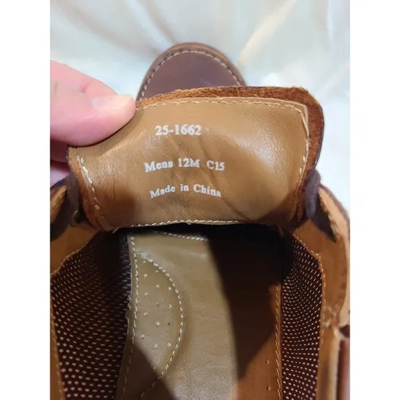 Johnston &amp; Murphy Sheepskin Memory Foam Shoes Size 12M