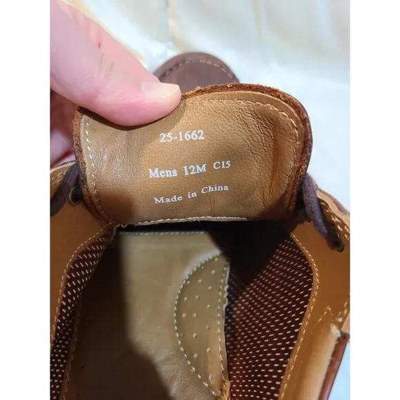 Johnston &amp; Murphy Sheepskin Memory Foam Shoes Size 12M