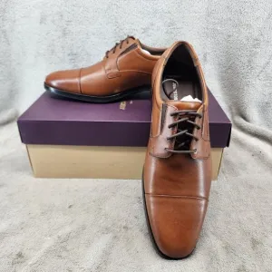 Johnston &amp; Murphy Shoes Mens Size 10.5 Lancaster Brown Leather Oxford *NWT*