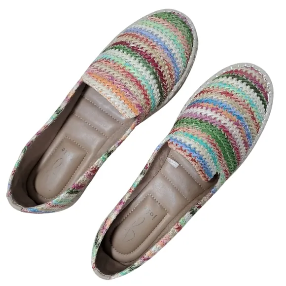 Joie me too Cara Espadrille Slip-On Shoes with Woven Fabric Size 9M NWOT