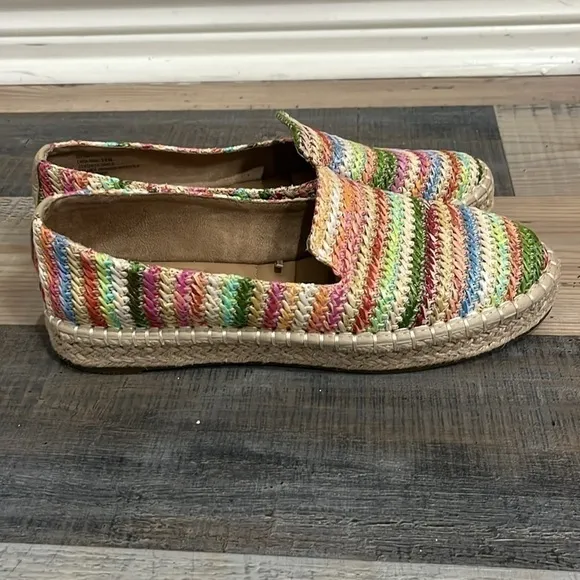 Joie Shoes Cara Multi Color Slip On Memory Foam Shoes size 10