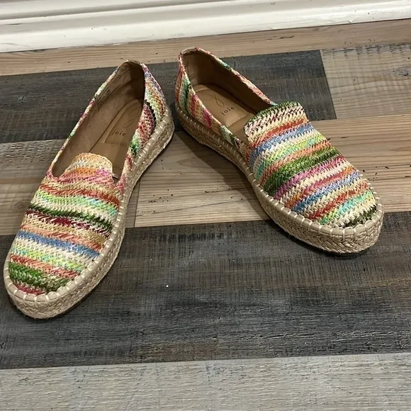 Joie Shoes Cara Multi Color Slip On Memory Foam Shoes size 10
