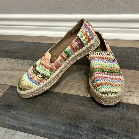 Joie Shoes Cara Multi Color Slip On Memory Foam Shoes size 10