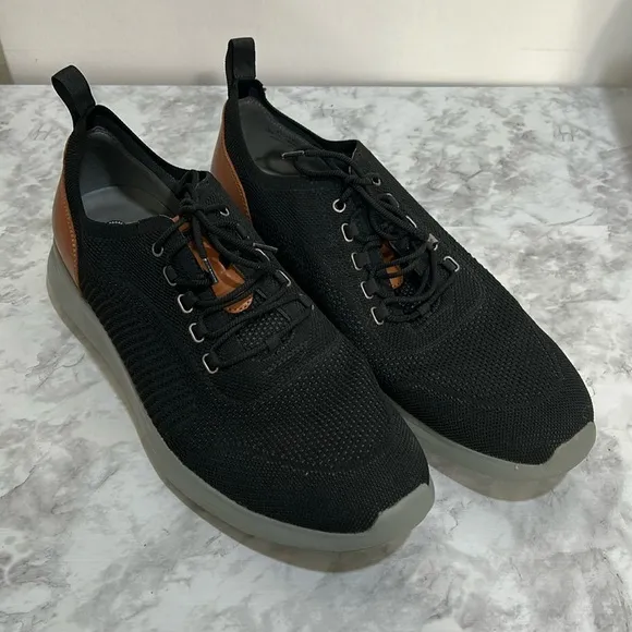 JONHSTON &amp; MURPHY MENS ATHLETIC SHOES BLACK Sz 15