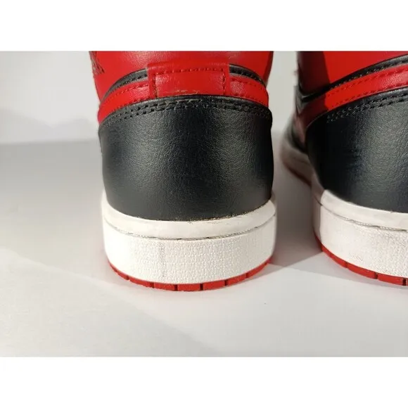 Jordan 1 Mid Shoes Men's Size 7.5 Red Alternate Bred
