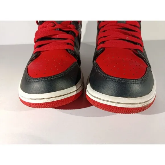Jordan 1 Mid Shoes Men's Size 7.5 Red Alternate Bred