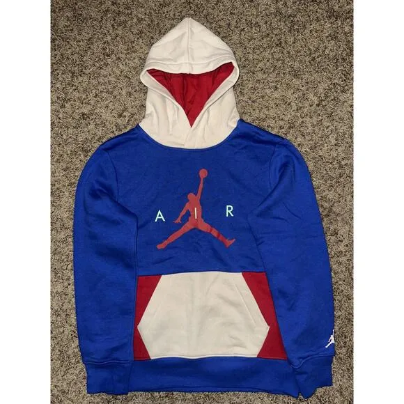 Jordan Big Kids (Boy’s) Wild Utility Racer Blue Pullover Hoodie