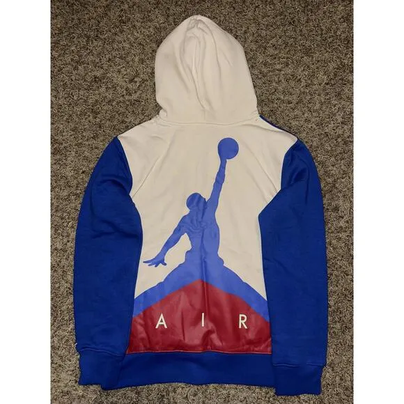 Jordan Big Kids (Boy’s) Wild Utility Racer Blue Pullover Hoodie