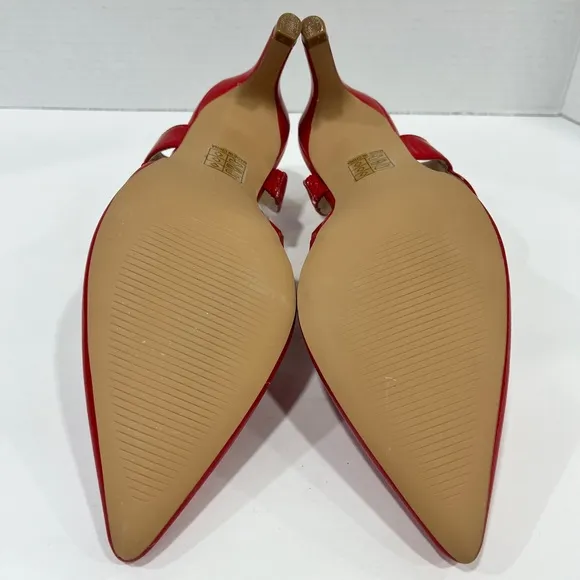 Journee‎ Collection Scarlett Pointed Toe Stiletto Heel Pumps. Size 9. Color: RED