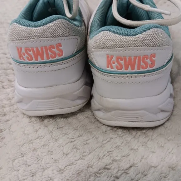 K-Swiss Bigshot Light 4 Omni White Sneakers, Tennis Pickleball Racquet Sport 8.5