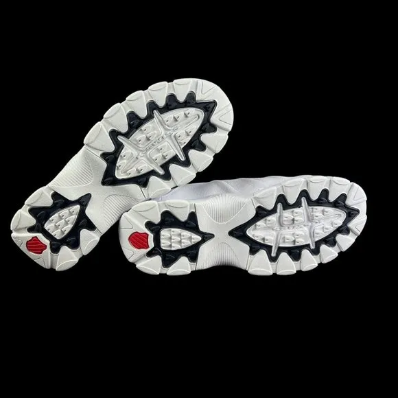 K-Swiss ST329 CMF White Navy Red Shoes Men's 03426-130 Sizes 9.5 - 11.5 EEEE