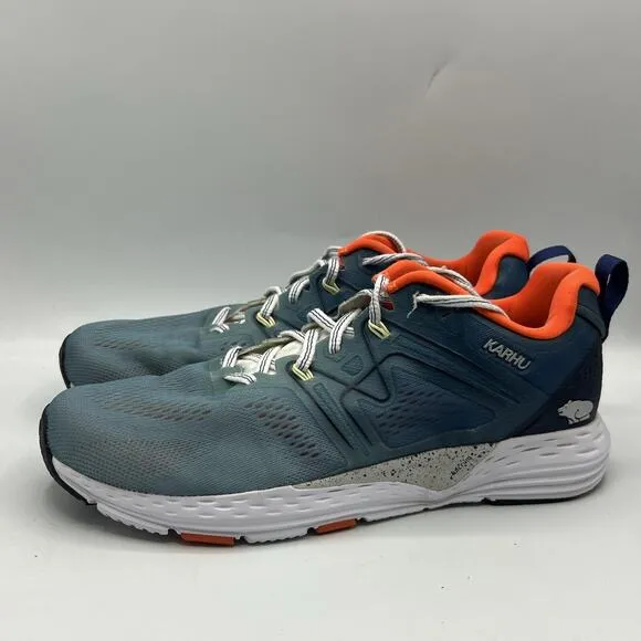 Karhu Fusion Ortix 2020 Mens Size 8.5 Running Shoes Blue Orange Athletic F100285
