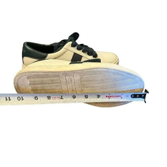 Kate Spade Iggy Sneakers, Peacock Size 7.5 women’s white green shoes leather