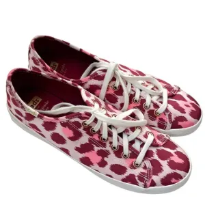 Ked’s X Kate Spade pink leopard print sneakers 11 shoes BARELY WORN