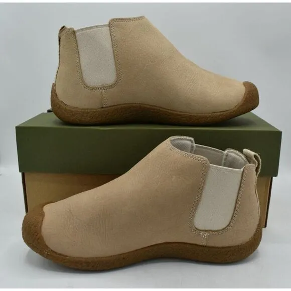 Keen Womens Size 8 Mosey Chelsea Leather Pull On Safari Birch Boots Shoes