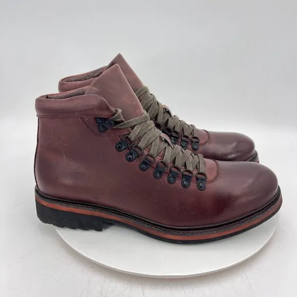 Kenneth Cole Reaction Climb The Rope Men Size 10.5M Dark Brown Leather Boot