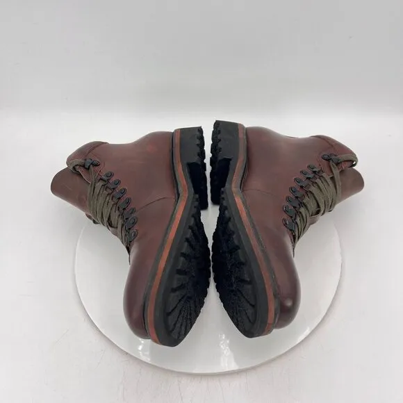 Kenneth Cole Reaction Climb The Rope Men Size 10.5M Dark Brown Leather Boot