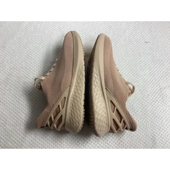 Kizik Athens Fawn HandsFree  Shoes 8.5 WIDE Blush Coral Lace-up Comfort Sneakers