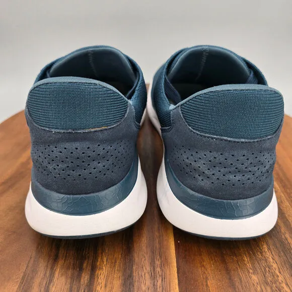 Kizik Lima Shoes Men's 10 Wide Blue Knit Slip On Hands Free Sneakers NO INSOLES