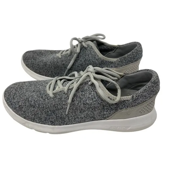 Kizik Madrid Eco Knit Sneakers shoes gray men's size 9.5 Women’s 11