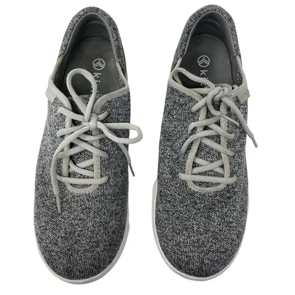 Kizik Madrid Eco Knit Sneakers shoes gray men's size 9.5 Women’s 11