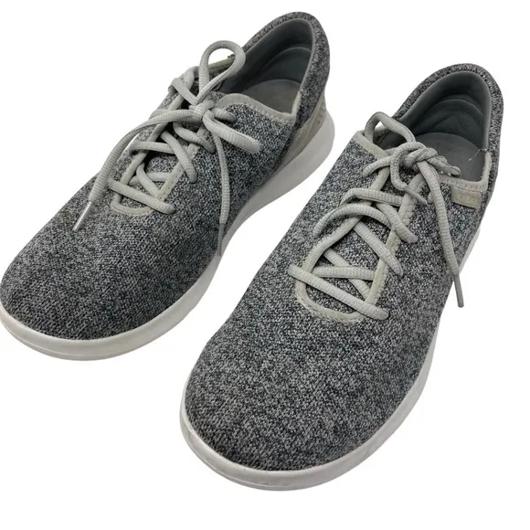 Kizik Madrid Eco Knit Sneakers shoes gray men's size 9.5 Women’s 11