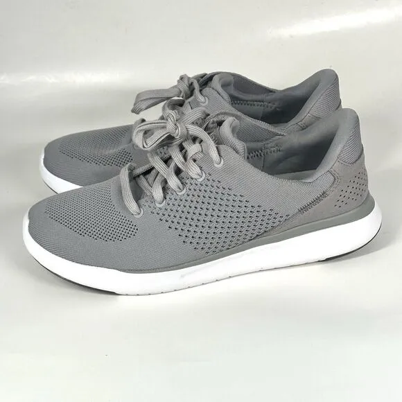 Kizik Shoes Lima Slip On Sneaker Hands Free Breathable Gray Men 9 Women 10.5 2E