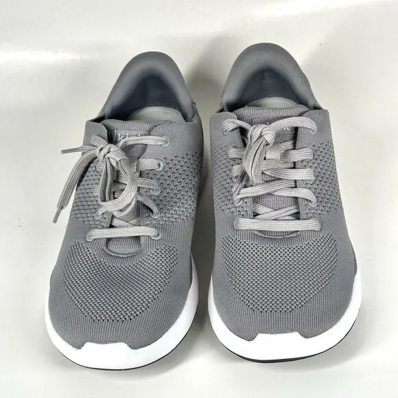 Kizik Shoes Lima Slip On Sneaker Hands Free Breathable Gray Men 9 Women 10.5 2E
