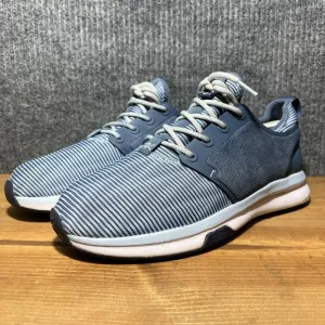 KURU Atom Cloud Women's Size 8 Wide Running Sneakers Shoes Blue Zigzag