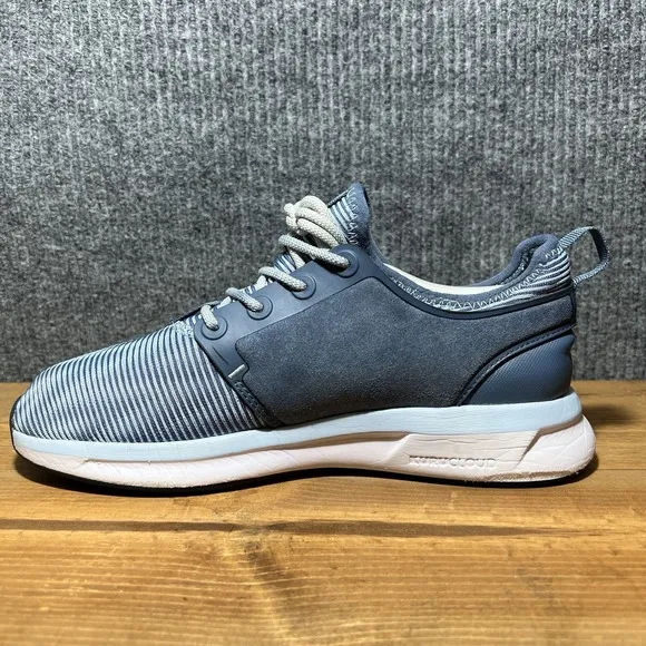 KURU Atom Cloud Women's Size 8 Wide Running Sneakers Shoes Blue Zigzag