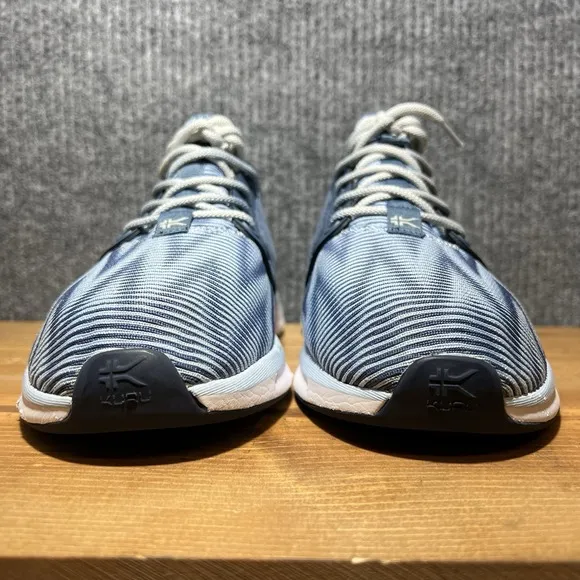 KURU Atom Cloud Women's Size 8 Wide Running Sneakers Shoes Blue Zigzag