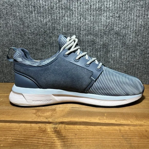 KURU Atom Cloud Women's Size 8 Wide Running Sneakers Shoes Blue Zigzag