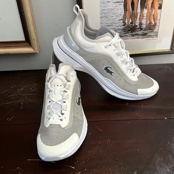 Lacost Run Spin Ultra white on white Size 11