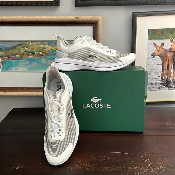 Lacost Run Spin Ultra white on white Size 11