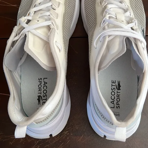 Lacost Run Spin Ultra white on white Size 11