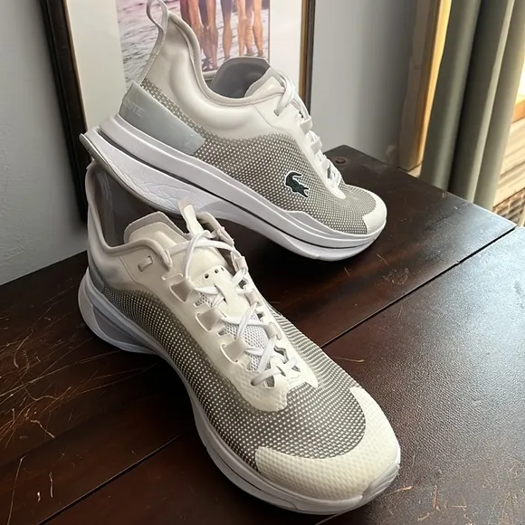 Lacost Run Spin Ultra white on white Size 11