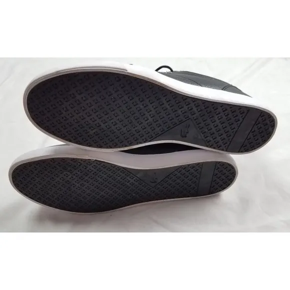 Lacoste Men's Sz. 11.5  Bayliss 119 1 U Black/White Leather Sneaker
